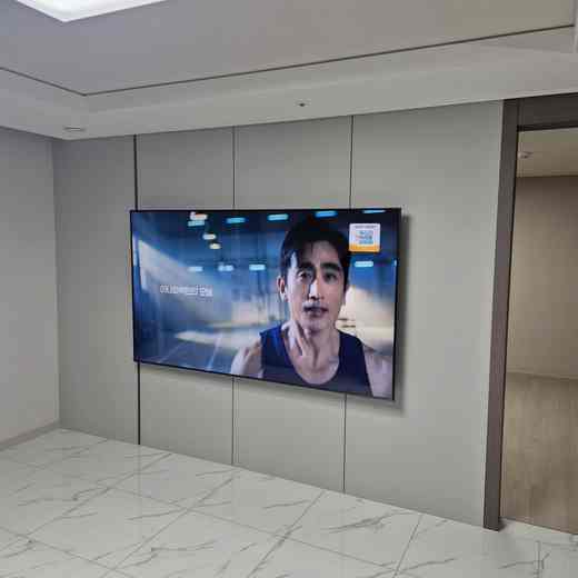 벽걸이TV 브라켓 변경 최종 위치 확인