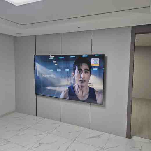 벽걸이TV 브라켓 변경 최종 위치 확인