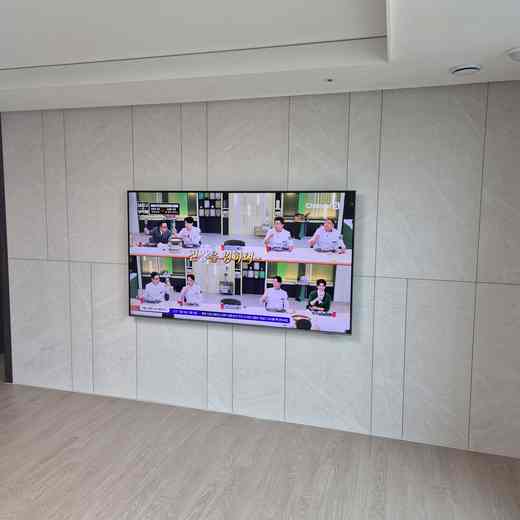 브라켓 변경 무타공 벽걸이TV 설치