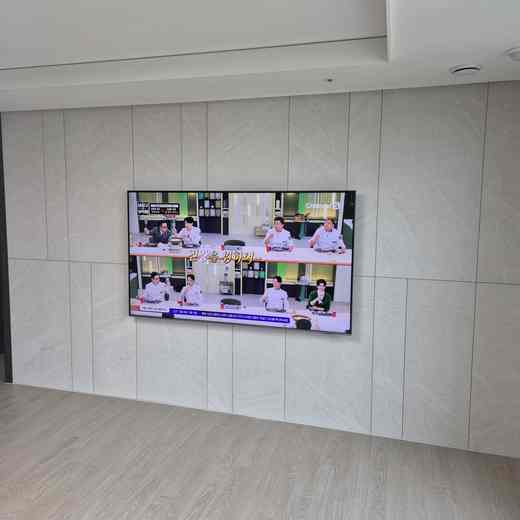 리모델링 후 재배치 무타공 벽걸이TV 설치