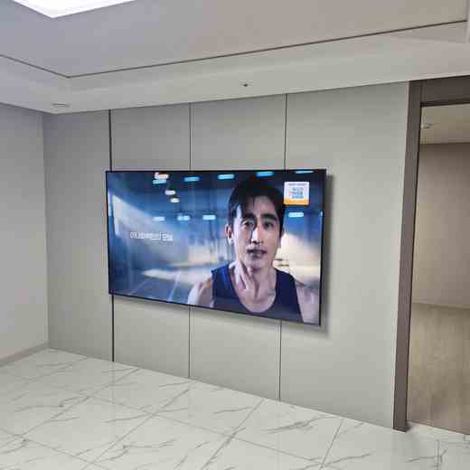 벽걸이TV 브라켓 변경 최종 위치 확인