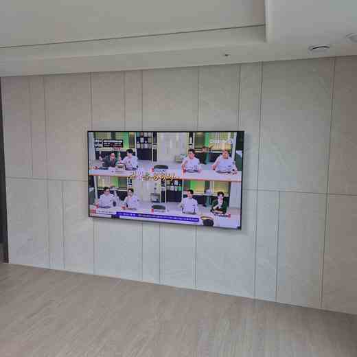 브라켓 변경 무타공 벽걸이TV 설치