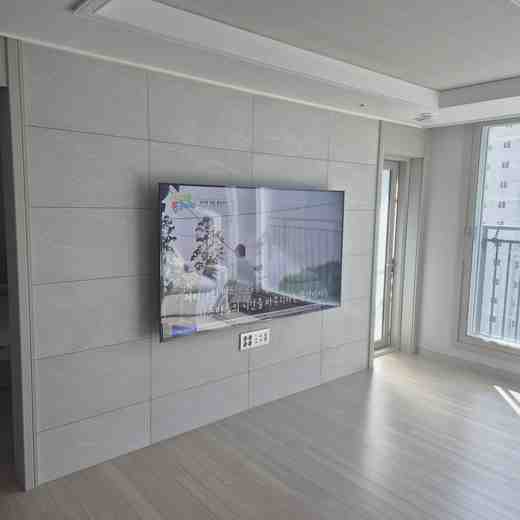 브라켓 변경 무타공 벽걸이TV 설치