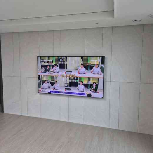 브라켓 변경 무타공 벽걸이TV 설치