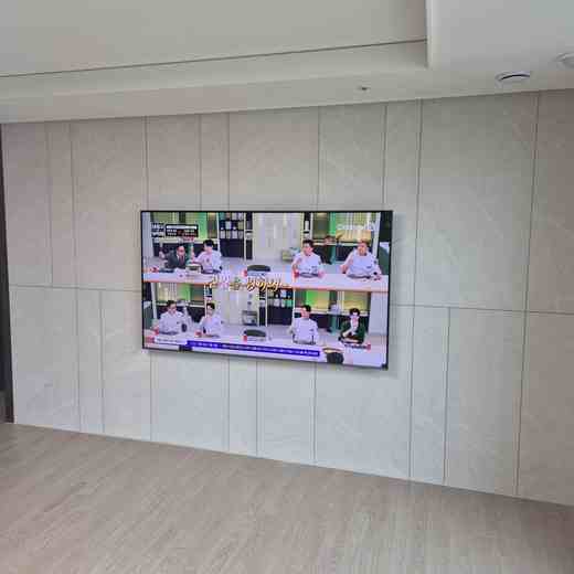 브라켓 변경 무타공 벽걸이TV 설치